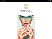 Tablet Screenshot of coupdoeil-boutique.ch